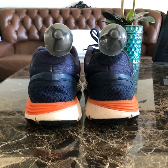 2012 Nike Mens Lunarglide 4 524977-408 Blue Running Athletic Shoes Size US 8.5 - Picture 3 of 7